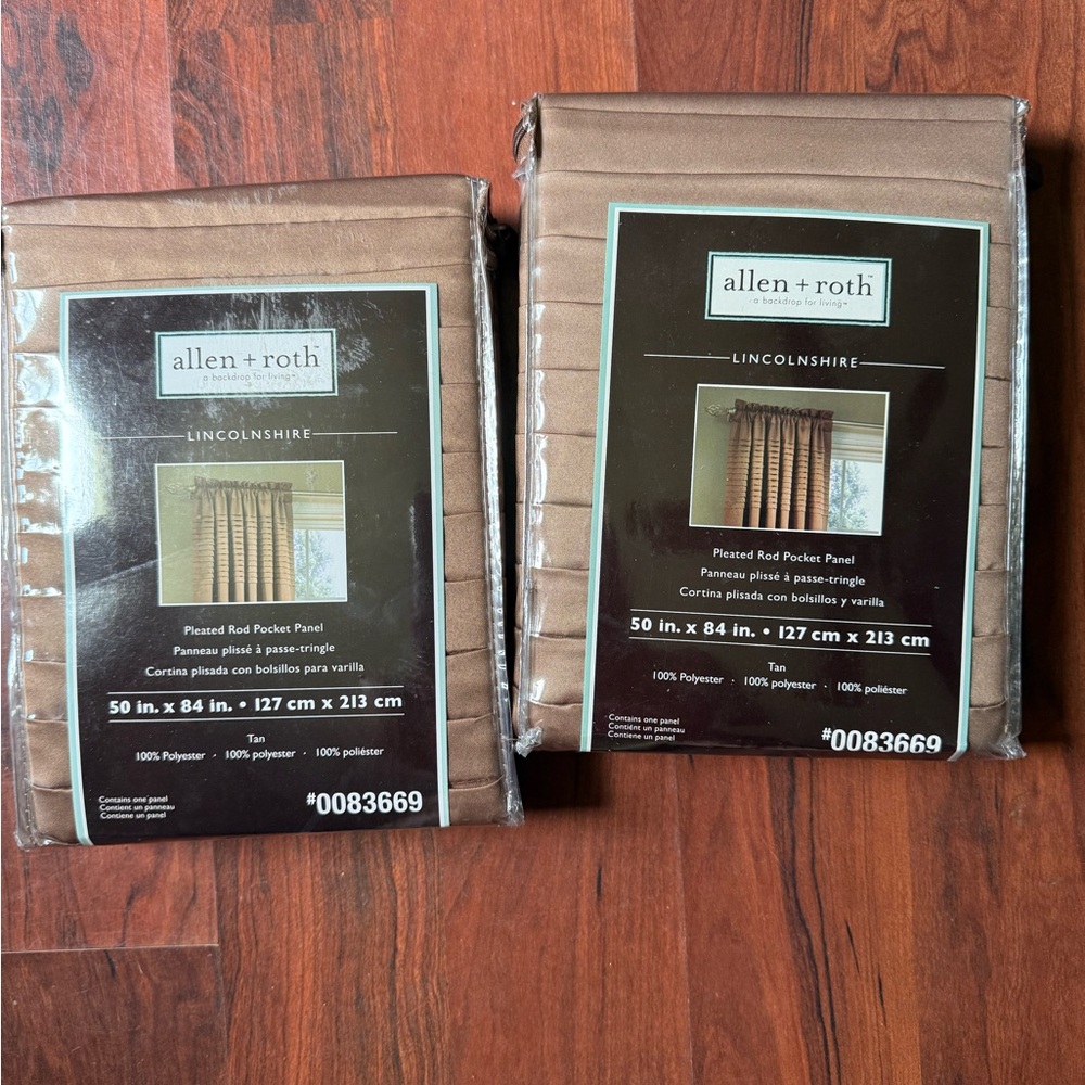 Allen + Roth Rod Pocket Panels Set of 2 50x84